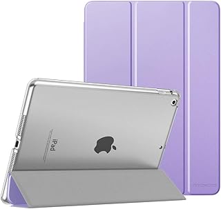 MoKo Case for iPad 10.2 iPad 9th Generation 2021/ iPad 8th Generation 2020/ iPad 7th Generation 2019, Slim Stand Hard Back Shell Smart Cover Case for iPad 10.2 inch, Auto Wake/Sleep, Spring Lilac