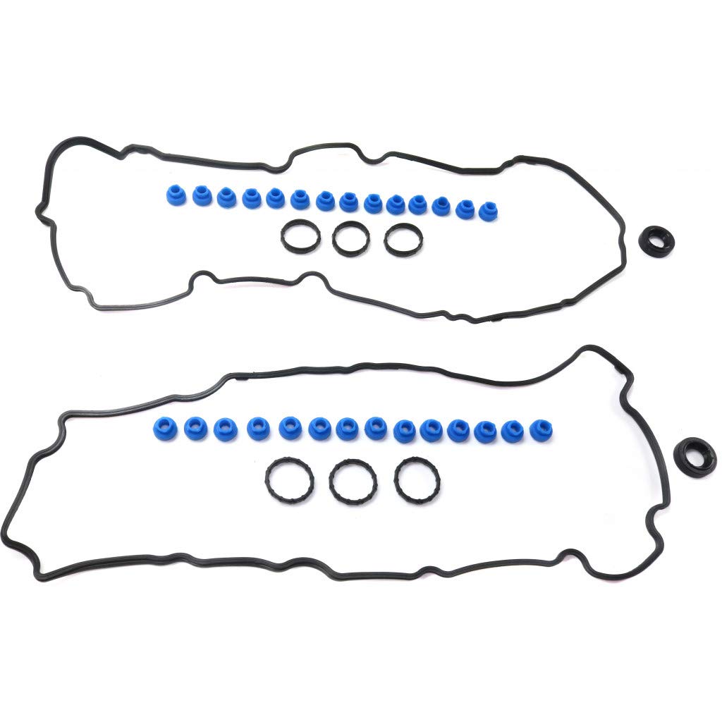 for Ford Fusion Valve Cover Gasket 2010 2011 2012 | Rubber Material | 6 Cyl | 3.0L Engine | w/Grommets & Spark Plug Tube Seals