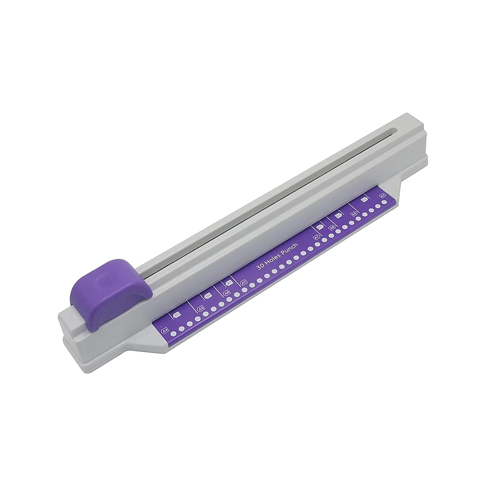 Generic Perforatrice a 30 Fori per Carta A4, Versatile E Compatta, Da Tavolo, con Funzione di Pressione Manuale, Ideale per Ufficio, viola
