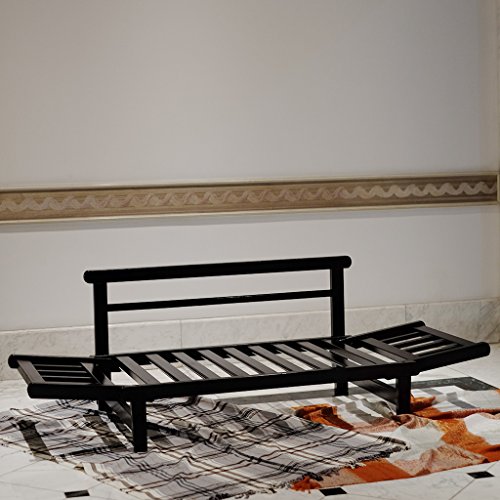 Cambridge Casual Solid Wood Brion Futon Daybed, Black/Ivory #TOP6