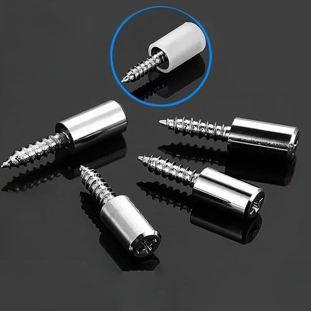 Shelf Support Pegs,Self-tapping Screws for Cabinet Laminate Support & Shelf Holder, Iron Nickel Plated Heavy-Duty Fasteners, No Pre-Drilling Required, Shelf Pins(20PCS)