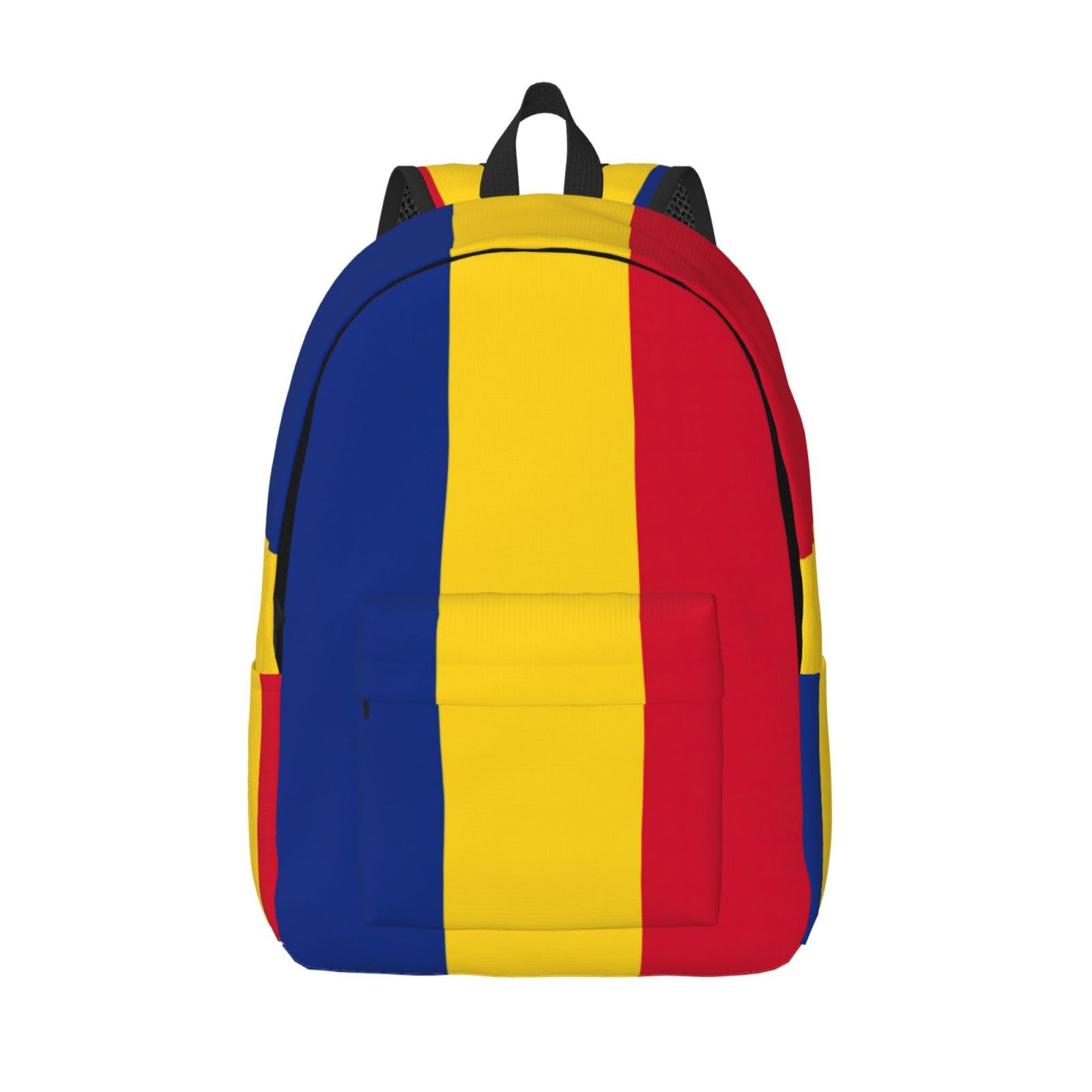 EdWal Flag of Romania print Backpack Travel Backpacks for Women Men College Backpack Computer Bag for Travel