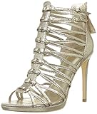  Guess Damen Taavi2/Sandalo (Sandal)/Leathe Riemchen Pumps, Gold, 38 EU