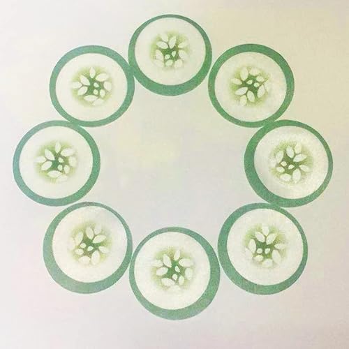 Miniatura 8 de Uonlytech Sombra de ojos de maquillaje, 100 unidades, almohadillas desechables para ojos de pepino, cuidado de la piel para reducir las ojeras
