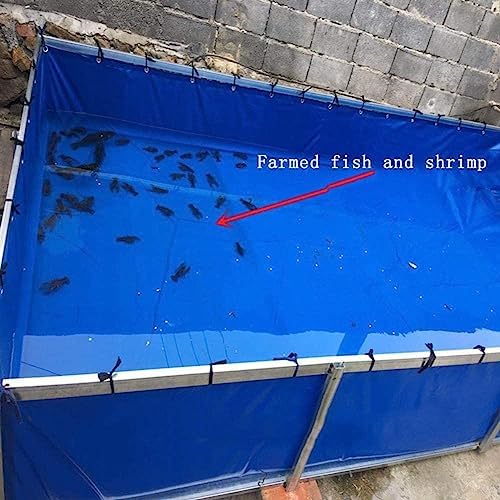 PVC Canvas Pond with Drain Valve - 0.5mm Temporary Holding Tank for Koi Fish and Turtles - Durable Water Storage Pool for Aquariums and Pools