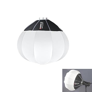 TRIOPO KQ65 25.6in/65cm Lantern Softbox Bowens Mount Softbox Soft Light Modifier for Aputure 300D Mark II 120D Godox SL-60W VL150 SL150WII FV150 AD200PRO AD300 AD400PRO AD600 VL300 VL200 UL150