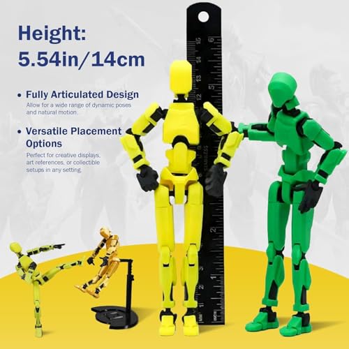Image of (Assembly Completed) BHOOTIA Dummy 13 Action Figure | with Weapons| Assembly Completed | 3D Printed (Blue)