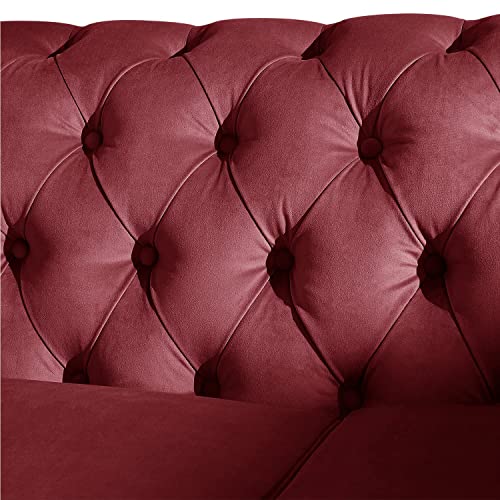Image of Supernal 3 Seater Sofa Set with Brass Legs Perfect Gives Luxurious Look for Home /Living Room /Office /Guest Room /Hotels /Lounge
