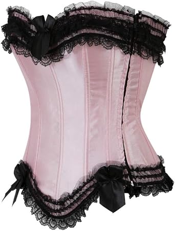 Hengzhifeng Gothic Women Plus Size Zip Party Club Night Lace Bustiers Corsets