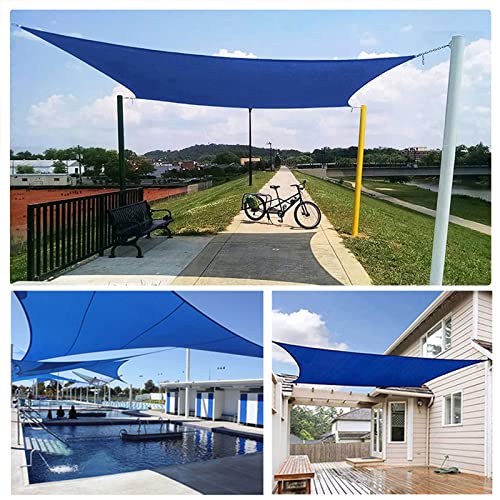 Voile d'ombrage rectangulaire imperméable anti-UV pour terrasse