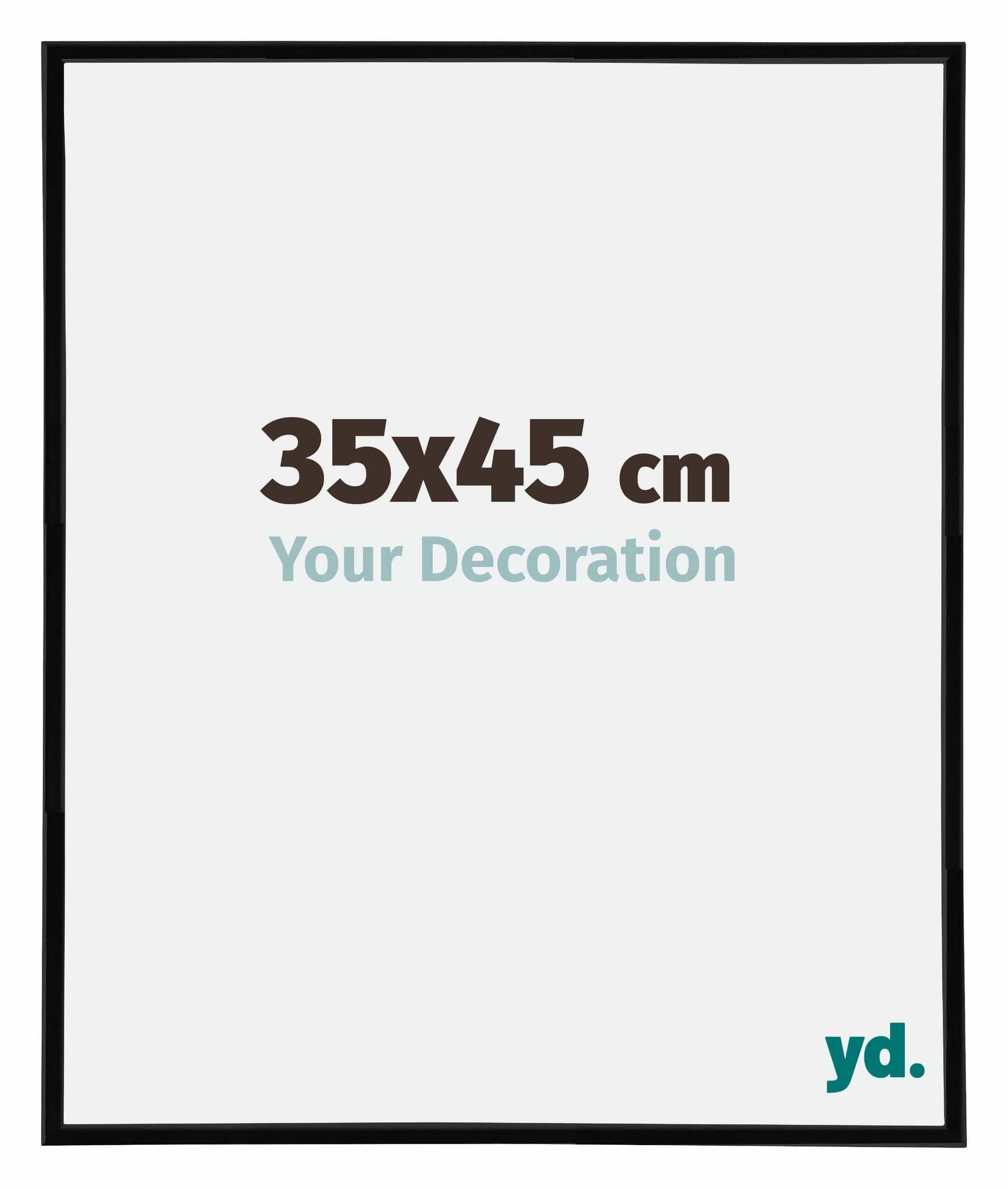 Your Decoration - Picture Frame 35x45 cm - Black High Gloss - Decorative Wall Frame in Plastic with Antireflection - Frame 35x45 - Annecy — image 1