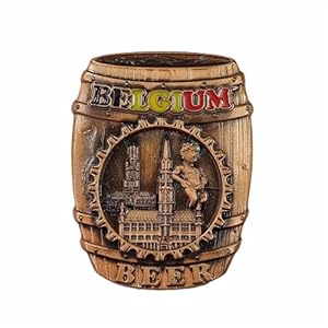 Belgien Kreativer Bierfass Kühlschrankmagnet 3D Reise Souvenir Kühlschrank Dekoration Magnetaufkleber Handbemalte Bastelkollektion