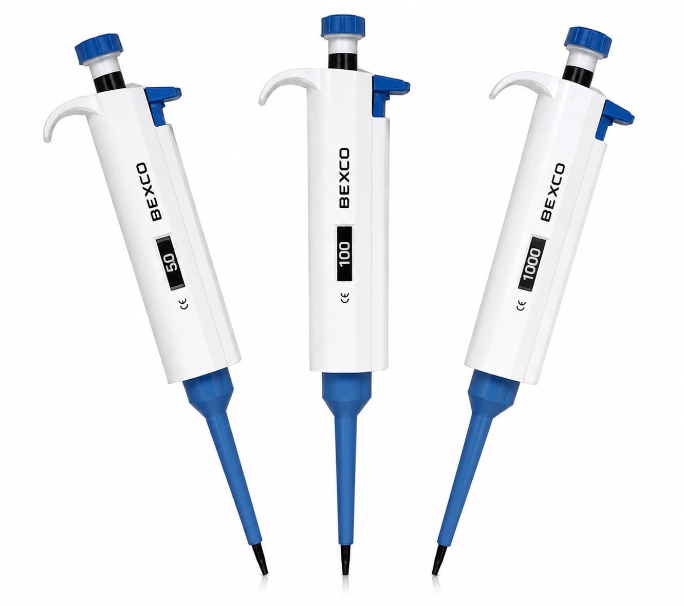 Set of 3 Micropipette Variable Volume 5-50 ul,10-100 ul,100-1000 ul Total 3 no. Combo Pack of Adjustable Volume Single Channel pipettes
