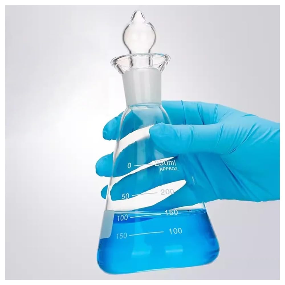 Wyposażenie i zaopatrzenie laboratoryjne 50-500 ml 1000 2000 szklana kolba Erlenmeyera z zakrętką do laboratorium trójkątna kolba szklana 3, szkło