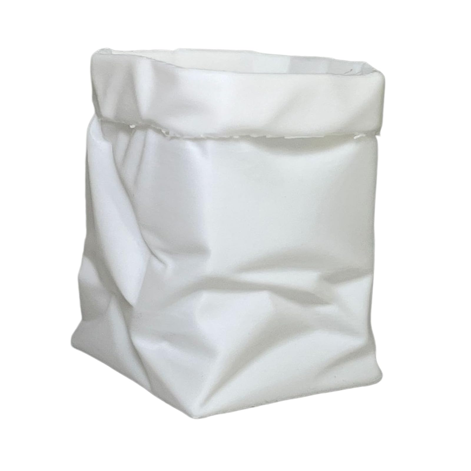 RGYBAO Wrinkled Paper Bag Pen Container Multipurpose Organiser Storage Stand for Pencil Markers Makeup Accessories Crumpled Paper Bag Owner