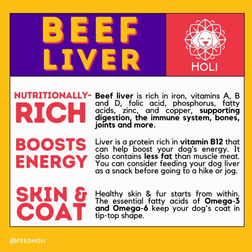 Holi Beef Liver Dog Food Topper - Single Ingredient, Human-Grade - Freeze Dried Protein And Flavor Enhancer For Picky Dogs thumb #4