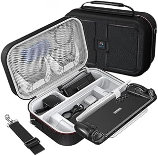 Mooroer Case for Steam Deck with Large Storage Capacity for Steam Deck Cover/Steam Deck Dock/Steam Deck Skin and Other Steam Deck Accessories,Deluxe Hard Carrying Case for Steam Deck Console