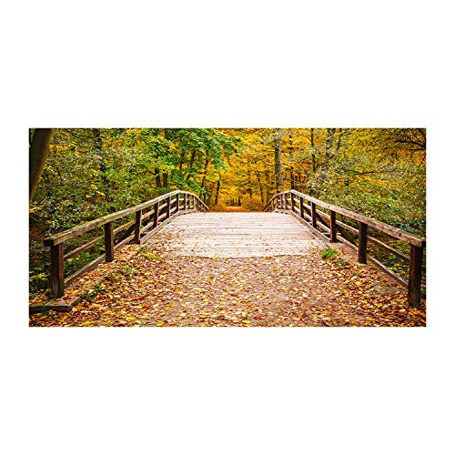 Fond de hotte paysage jaune Tulup splashback pour illuminer votre cuisine avec une forêt d'automne
