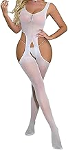 JFAN Women's Lingerie Nightgowns Halter Sleepwear Hollow Lingerie One Piece Mesh Backless Nightwear for Women