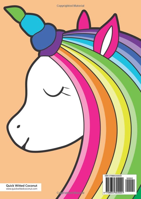 Unicorn Notebook - A4: (Orange Edition) Fun notebook 192 lined pages (A4 / 8.27x11.69 inches / 21x29.7cm) - Image 2