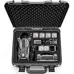 Lekufee Waterproof Hard Carrying Case for DJI Mavic 4 Pro Drone, Creator Combo, Fly More Combo, DJI RC Pro 2/RC 2, Battery (7 pcs), Charging Hub, and Other Accessories(Case Only)