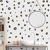Polka Dots Wall Decals Gold Wall Decal Leopard Decals Cow Vinyl Wall Decal Abstract Wall Stickers Re