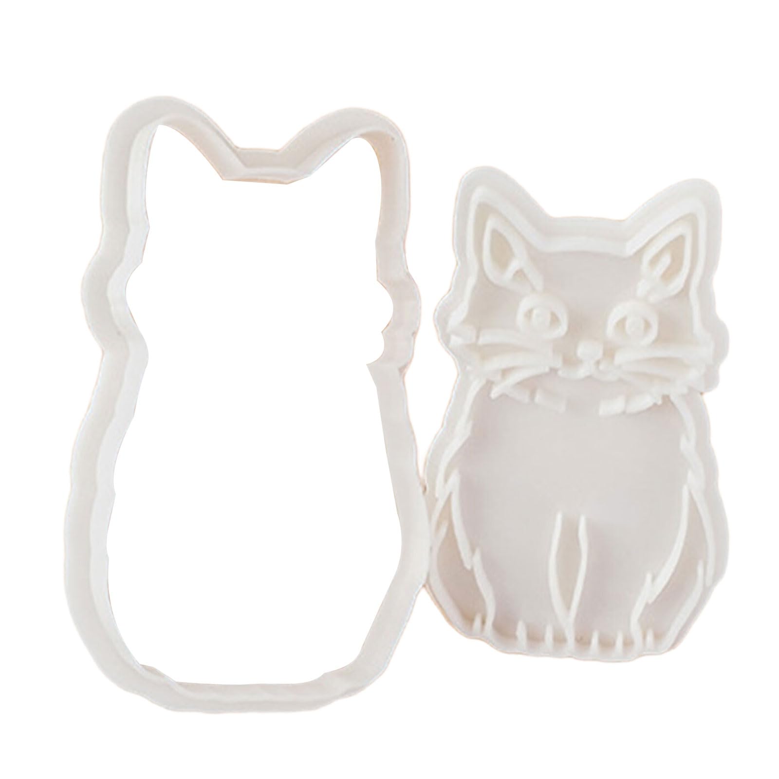 Kalttoy Japanese Cats Biscuits Molds Lovely Cats Cookie Stamp Shape Stamp for Treats and Dessert Cookie