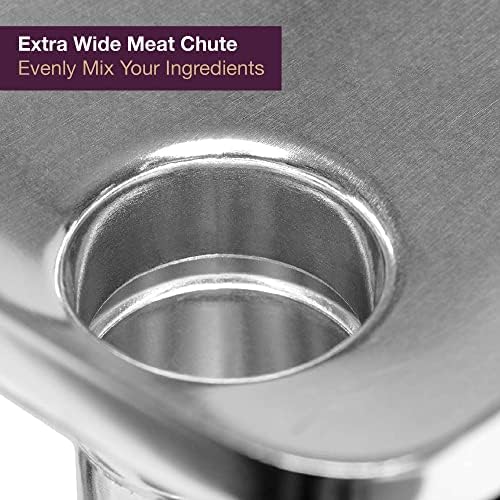 Andrew James Electric Meat Grinder , Sausage Maker, Meats Mincer, Food Grinding, Mincing Machine with Sausages Nozzle and Kibble Attachment, Poweful Copper Motor