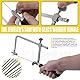 Mardatt 14Pcs 3 in 1 Professional Jewelers Saw Kit Includes V-Slot Bench Pin Clamp, Adjustable Saw Frame and Piercing Coping Saw Blades Jewelers Tools for Metal Wood Wax Ring Precision Cutting
