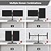 immagine 3ErGear Supporto per Monitor Schermo 13”-32” con Movimento Fluido Supporto Doppio Monitor Base Allargata Maggiore capacità di Carico Inclinazione ±45° Girevole 180° Rotazione 360° Peso Max 10KG