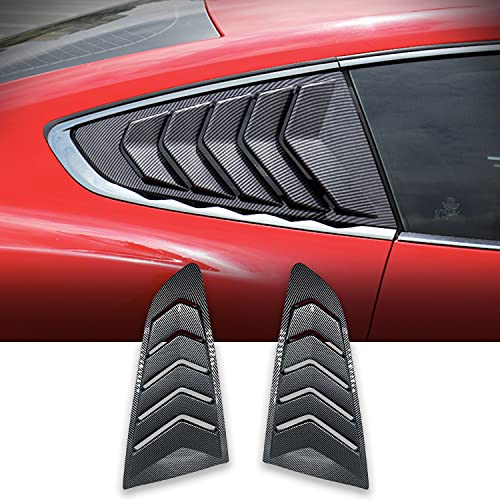 MEEAOTUMO Side Window Louvers Windshield Sun Shade Cover Exterior Trim Accessories for Ford Mustang 2015-2022