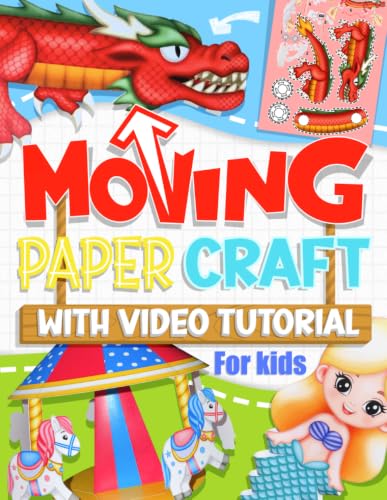 Moving Paper Craft With Video Tutorial For Kids: Creative Moving Paper Toys for Kids: 25 Colorful Projects with Step-by-Step Video Guides (Volume 3) image 2