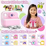 Instant Camera for Kids, Christmas Birthday Gifts for 4 5 6 7 8 9 10 Years Old Girls Kids Toys, 1080P HD Children Selfie Digital Camera, Girls Toys Toddler Video Camera with Print Paper & 32GB Card - Image 2