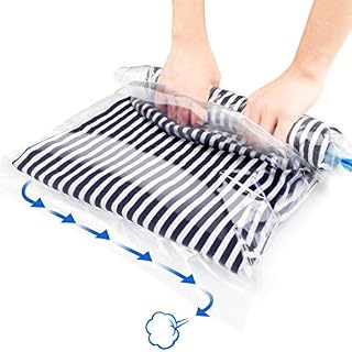 Suob 12 Pack Travel Storage Bags, No Vacuum or Pump Needed Travel Compression