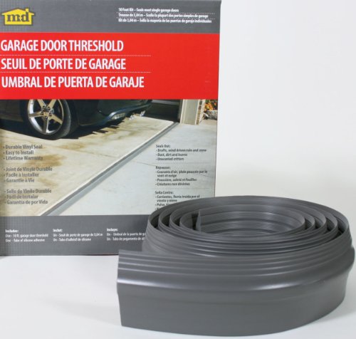 image for M-D Building Products 10' Garage Door Threshold [Set of 2], Gray, 10 F