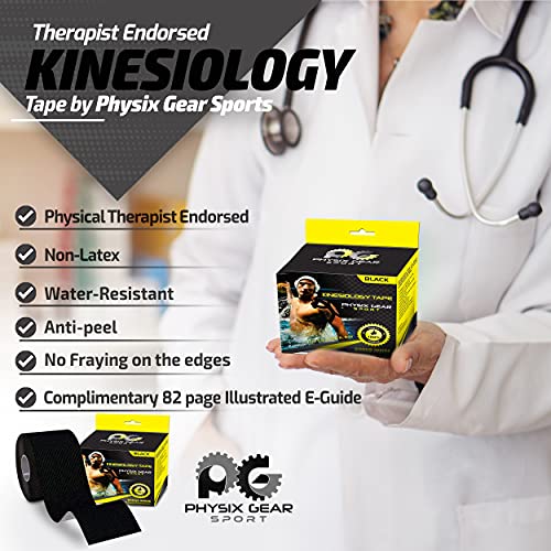 Physix Gear Sport BLACK-TAPE-2-NEWUK Physix Gear Kinesiology Tape Pro thumb #2