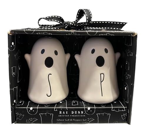 Rae Dunn Halloween Ghost Salt and Pepper Shakers