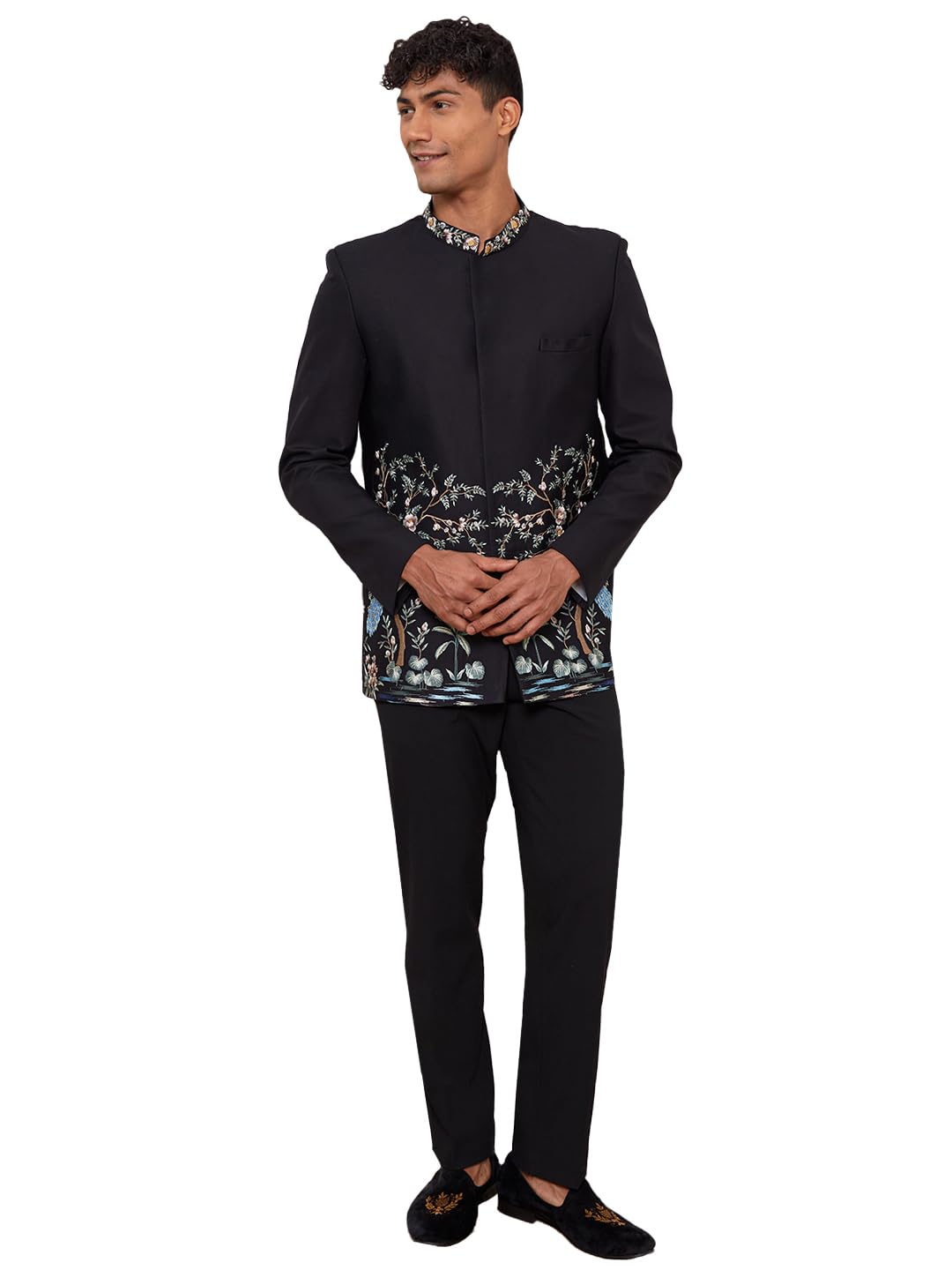 vastramay Men’s Embroidered Jodhpuri Jacket & Pant Set – Regal Ethnic Wear for Weddings & Festive Occasions-picture-35