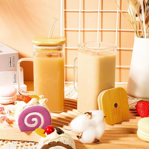 Image of Glass Tumbler with Straw | 300ml Water Sipper with Bamboo Lid | Reusable & Stylish Mug for Juice, Coffee, Milk, Travel & Office (Assorted Color)