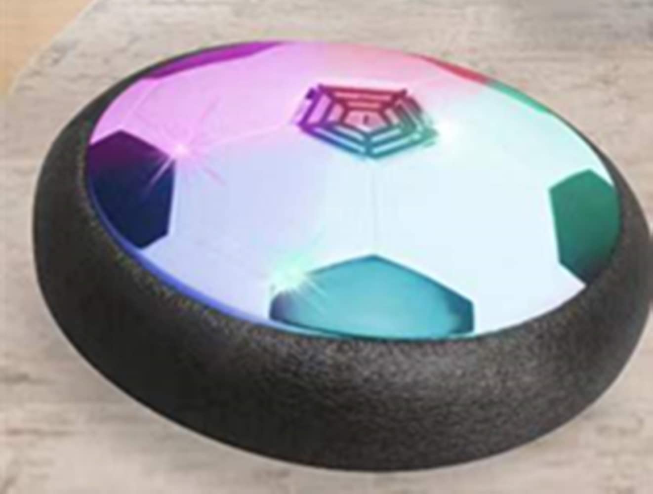 Hover Soccer Ball for Kids Toys with Upgraded Soft Foam Bumper and Colorful LED Light Battery Operated Air Floating Soccer Ball Indoor Outdoor Hover Ball Birthday Gifts for Toddlers GirlsBoys Adults