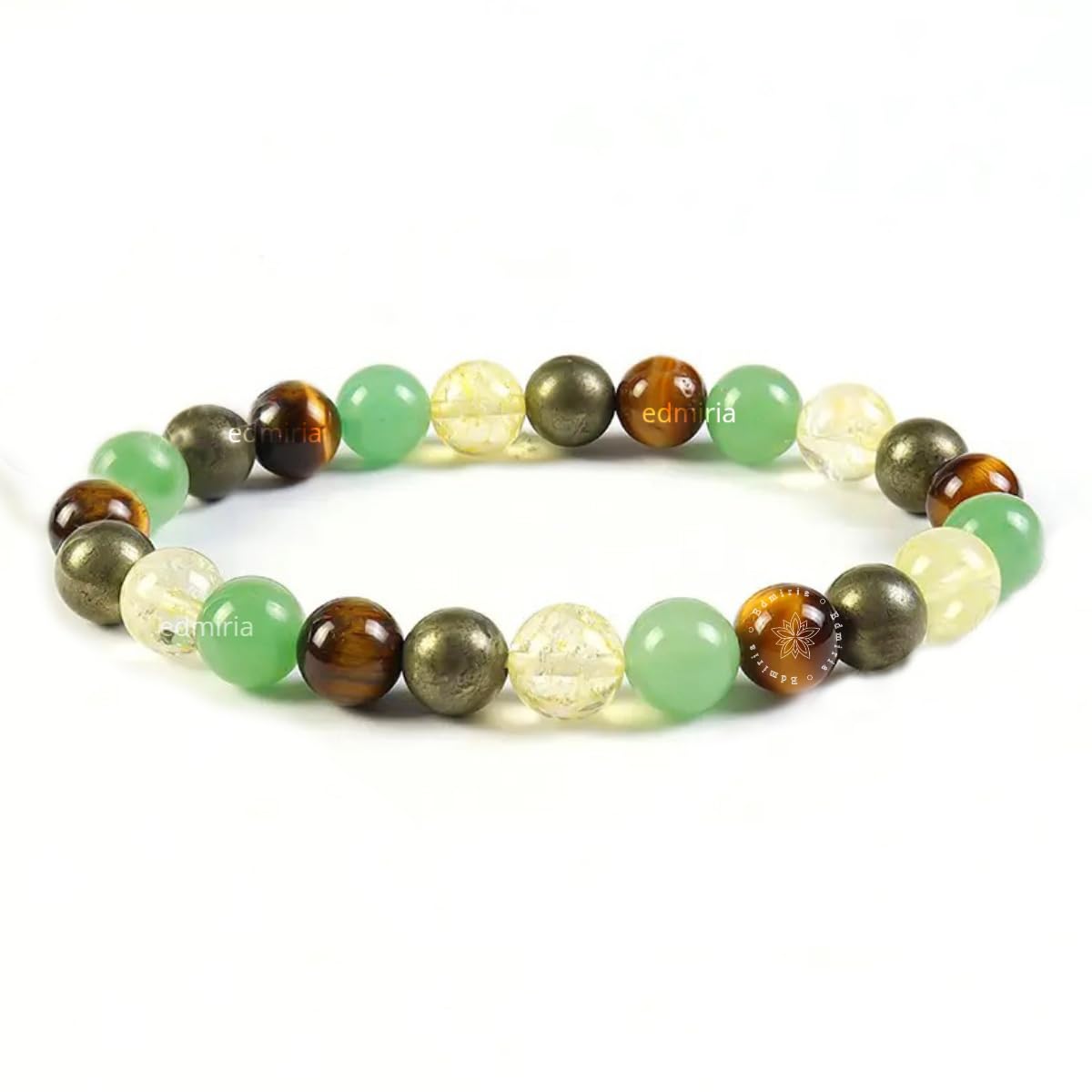 EDMIRIA Unisex-Adult Money Magnet Bracelet - Pyrite Citrine Aventurine Tiger Eye Amethyst- Attract Money Income Wealth Good Luck Prosperity Healing Natural Gemstone Bracelet (Design H) (B0CRZ5GB7S) Amazon Price History, Amazon Price Tracker
