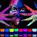 Produktbild neon nights 8 x UV Schminke | Schwarzlicht Schminke für Bodypainting und Gesicht | Fluoreszierende Neon Schminke im Set für knalligen Leuchteffekt | 8 x 20 ml Leuchtfarben Glow-Effekt | 8 x 20ml Leucht-Farben