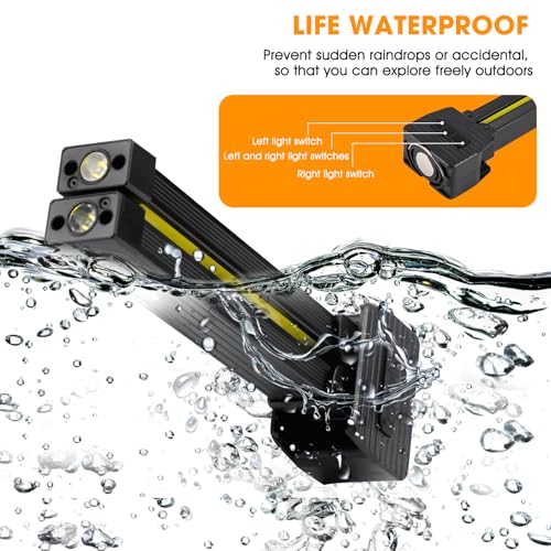 Magnetic Gym Lamp for Posing, Portable Magnet LED Flashlight with Hanging Hook, 7th Gear Dimming & 180 Degree Folding, Handheld USB Rechargeable Power Bank Camping Light - Image 5
