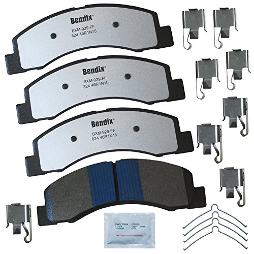 Image of Bendix Fleet Metlok MKD824FM Semi-Metallic Front Brake Pads for Ford Excursion 2005-2000, F-250 2008, F-250 Super Duty 2004-1999, F-350 2004-1999, F-350 Super Duty 2004-1999