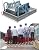 AMNOOL Electric attic Stairs with handrails Remote Control Ceiling Folding Telescopic Step-Ladder Hatch Customization (Hole Size:23.62 * 43.30inch-Height:9.18ft)*1pc