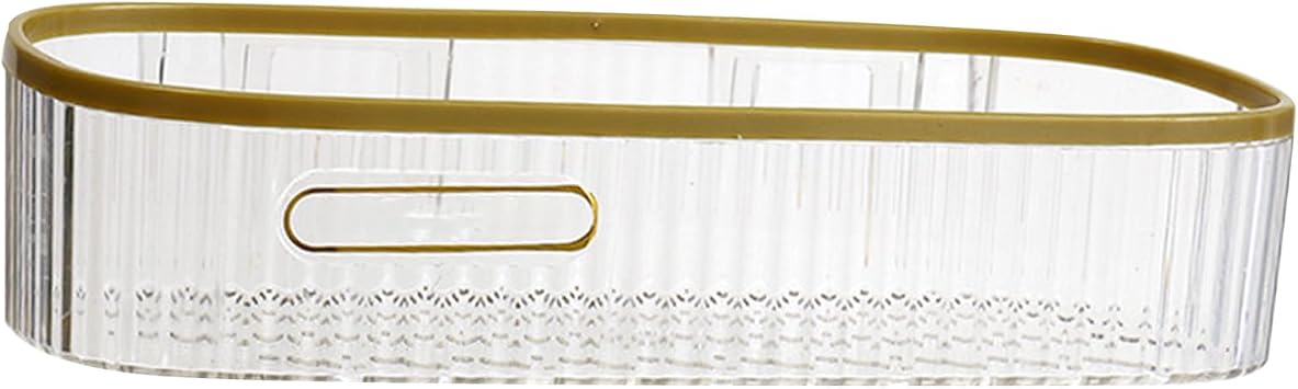 Plastic Wall Mount Organizer, Shower Shelf Organizer Rack Bathroom Storage Rack Punch Less Shower Caddy Shelf Bathroom No Drilling Storage Rack for Household Long Strip Transparent