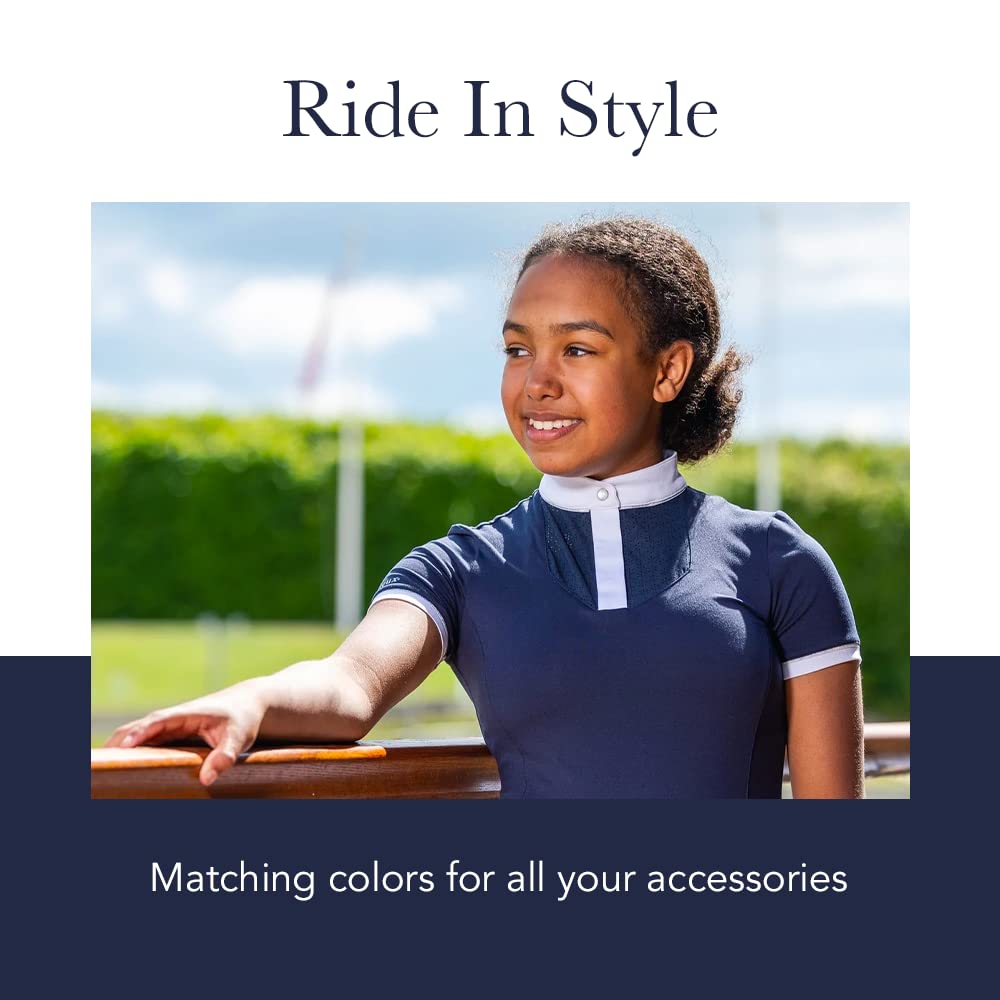 LeMieux Young Rider Belle Show Shirt avec tissu extensible doux – Haut de sport pour cavaliers – T-shirt classique léger à manches courtes