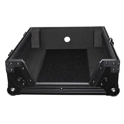 Prox Flight Case For 12 In. Large Format Dj Mixers | Universal - Protective Laminated 3/8" Plywood | Black On Black - Xs-Cdbl #TOP3