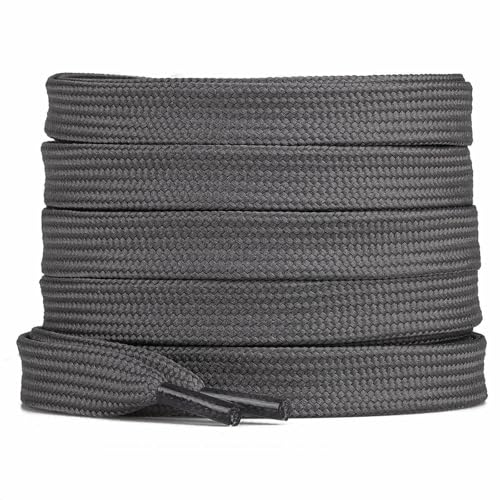Image of Booyckiy 2 Pairs 2 /5 inch Flat Shoe Laces for Sneakers 31 Colors Shoelaces in 27 inch-72 inch