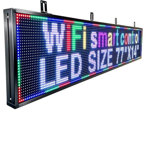 ZONTRONCM P10(77" * 14") Digital Led Car Signs For Window Matrix Panel Screen Panel Ticker Message Board Message Board Display Menu Board Electronic Board For Business